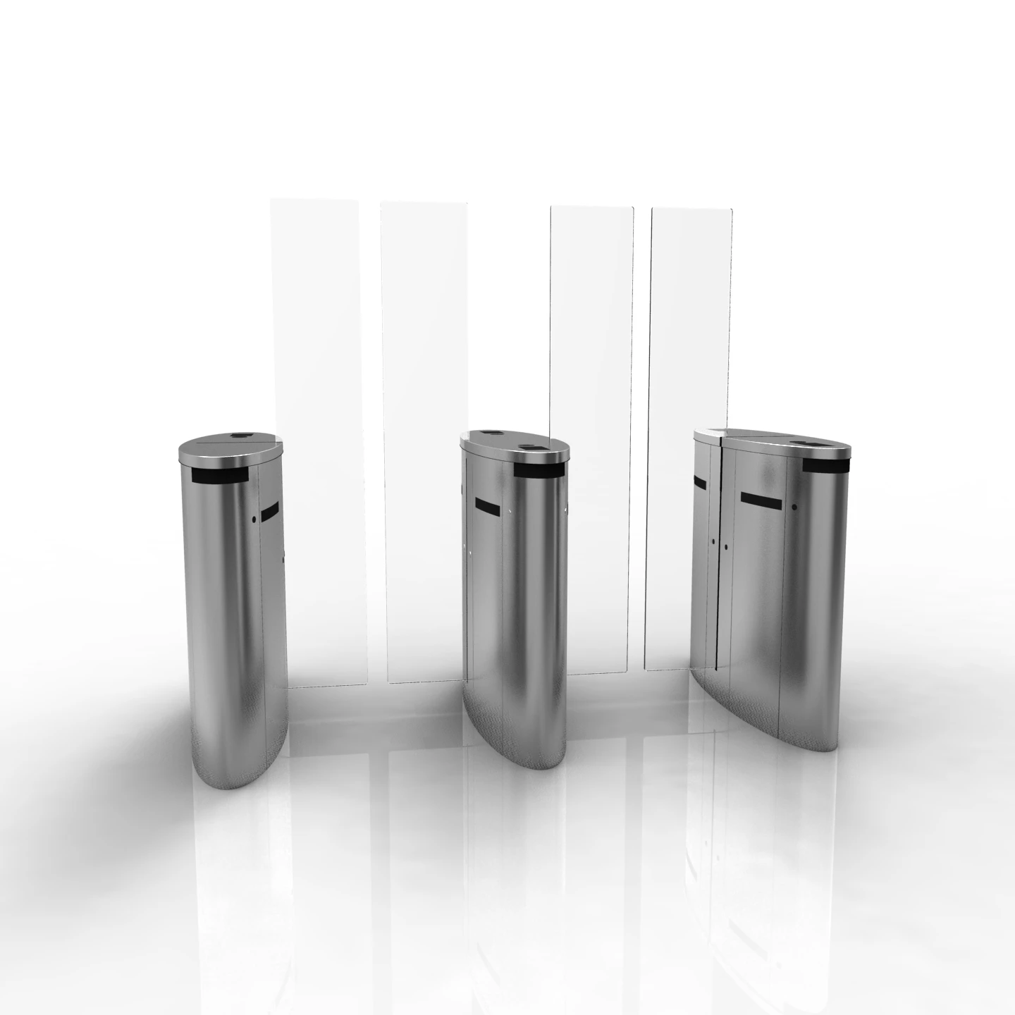 Высокая талия Раздвижной Тип скоростной барьер ворота стеклянный