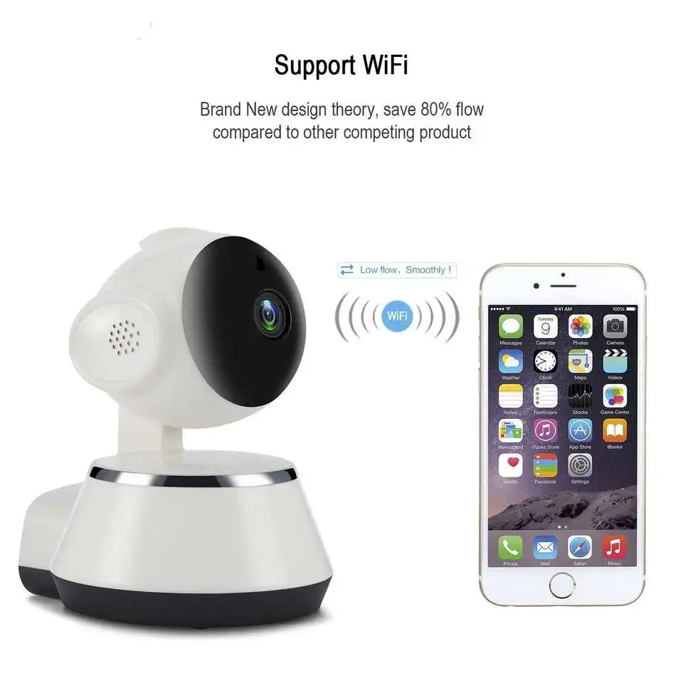 2022 новая HD 720P V380 Wi-Fi сетевая интеллектуальная мини-камера видеонаблюдения с дистанционным