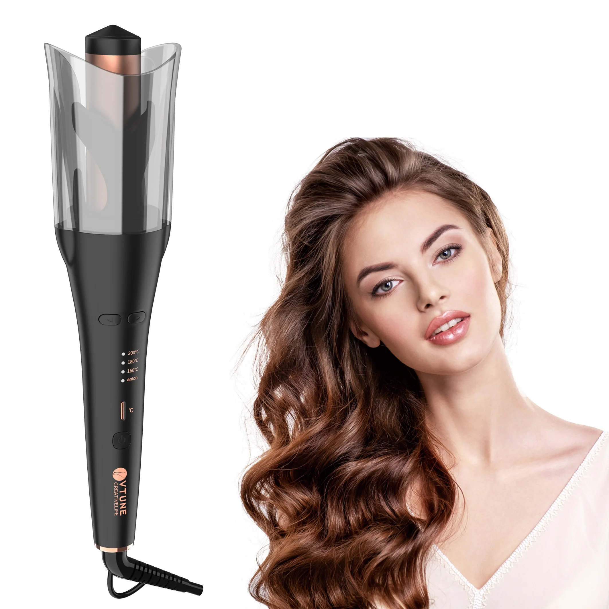 Electric Curler Flat Irons Titanium Hair Curler Private Label  automatic curler