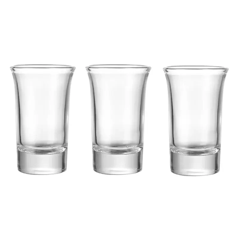Wholesale 55ml Vodka Shot Cups Factory 5060B High White Whisky Glass Cup Mini Shot Glass For Super Market & Dining Bar