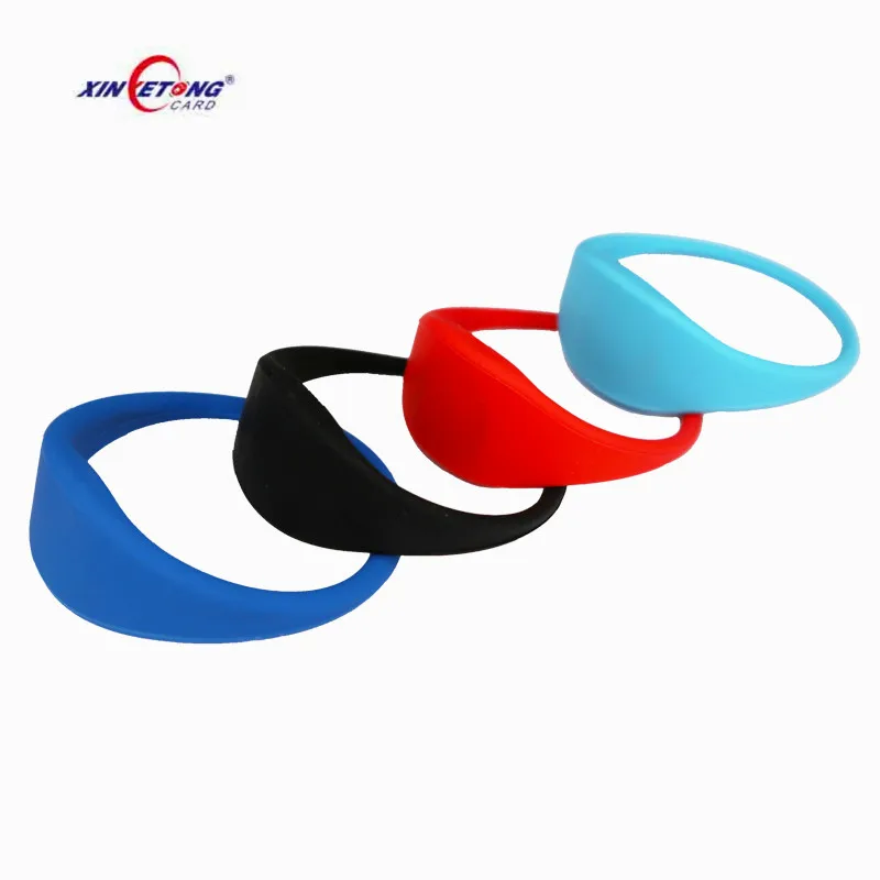125KHz Waterproof Silicone Wristband Writable RFID Bracelet