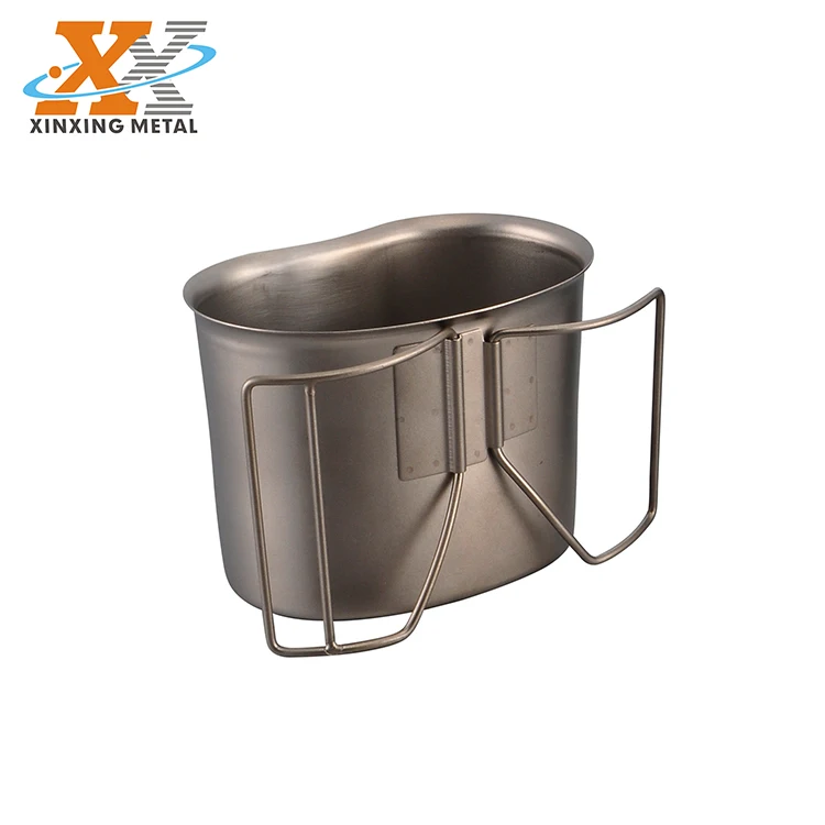 0.6L Water Bottle Stainless Steel Canteen Portable Hiking Climbing Canteen
