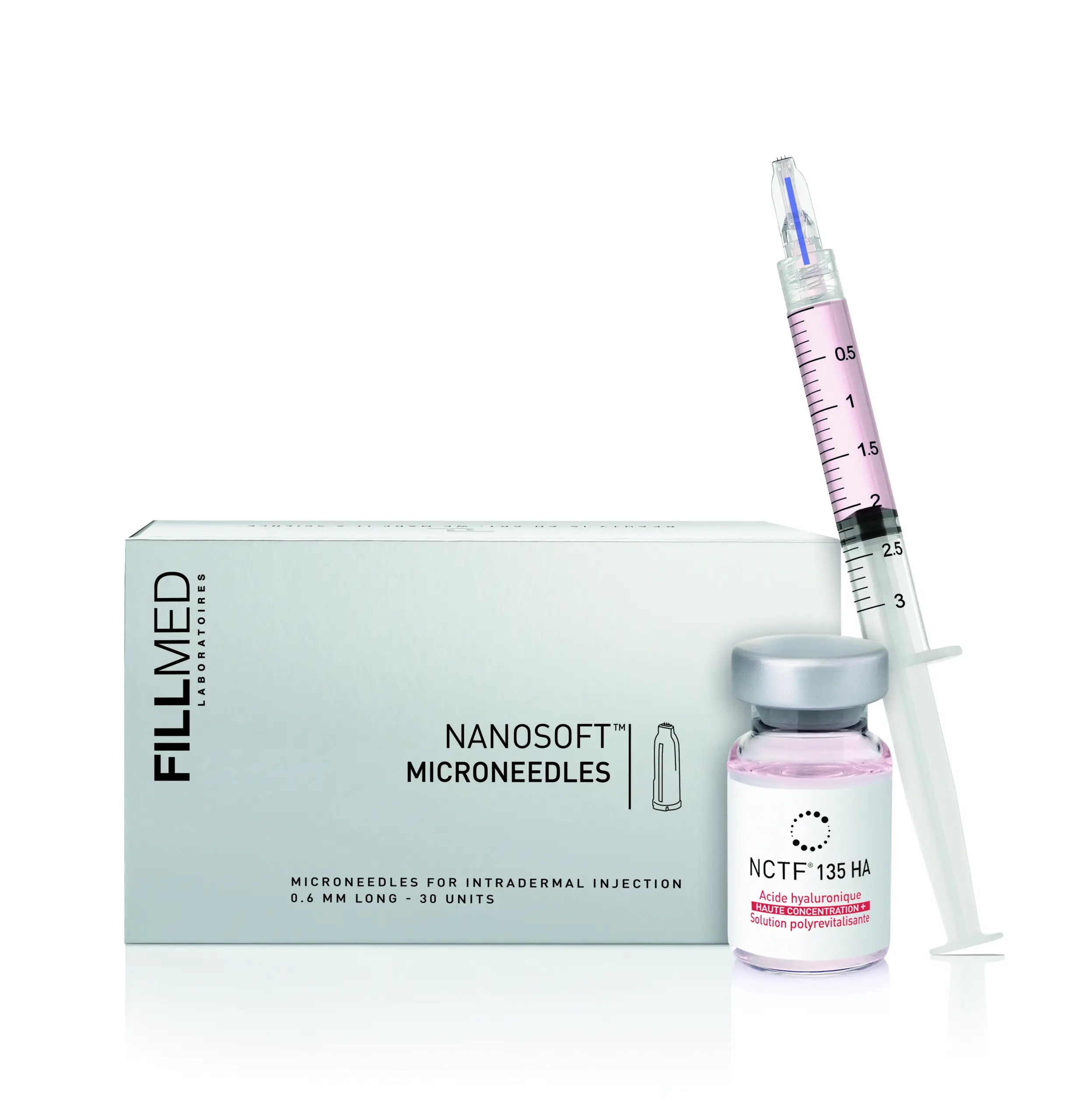 NANOSOFT Microneedle for intradermal injection 0.6mm long (1600190538968)