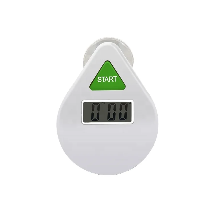 Water proof 5 mins 2 mins countdown shower timer teeth brushing timer waterproof timer with sucker