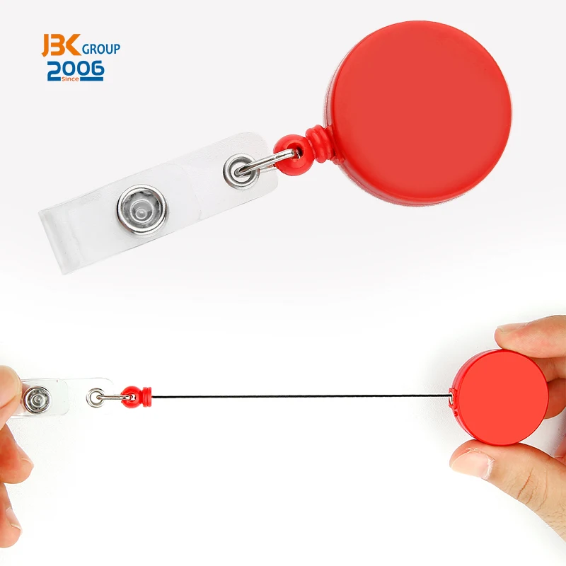 Выдвижная катушка держатель для карт ключей йо-йо индивидуальный логотип и цветная выдвижная