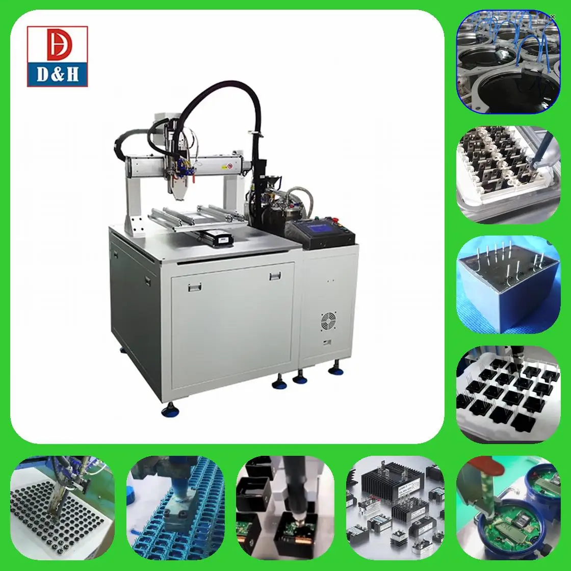 3 Axis Robotic epoxy resin silicone urethane Glue Dispensing  machine System for Pcbs