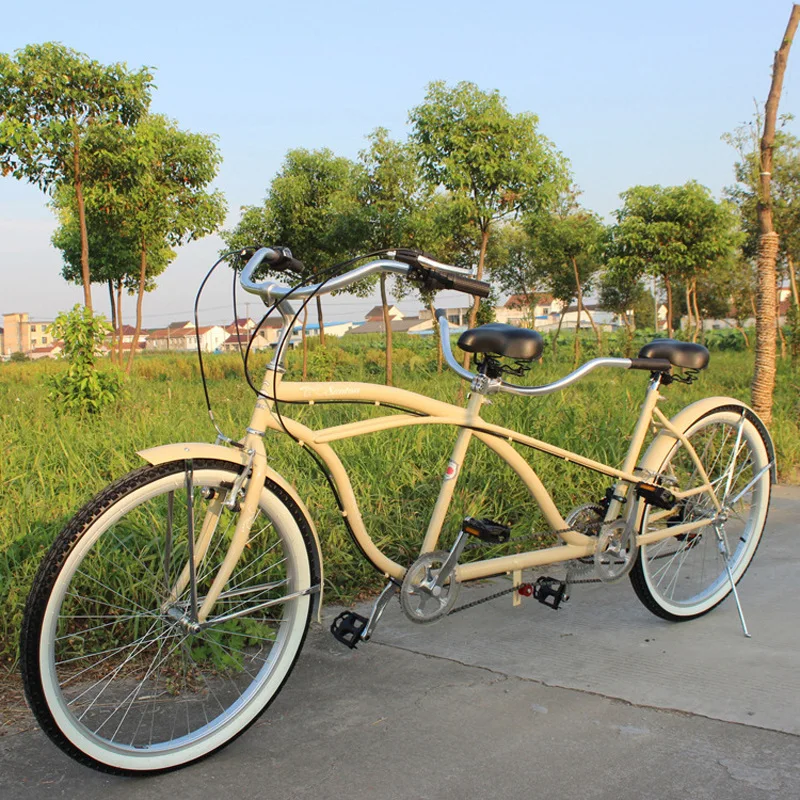  High carbon steel 26 inch 21 speeds OEM/ODM Quality two seats beach cruiser tandem