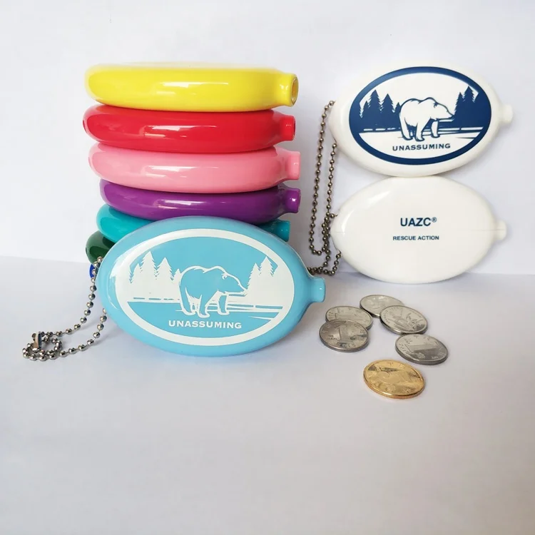 Promotional Logo Printed Small PVC Coin case Purse
