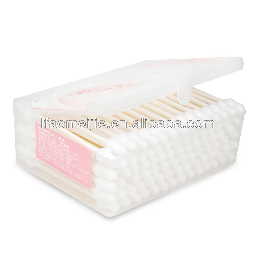 Compostable wood sticks for modernized oem eco 200 cotton ear buds seller set organizer for cotton swabs