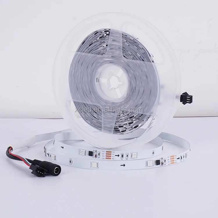 Фабричная 5050 SMD 10 мм 12 В Светодиодная лента RGB RGBIC dream color 2 5 W/M гибкая праздничное деко ТВ приложение контролируется IP20