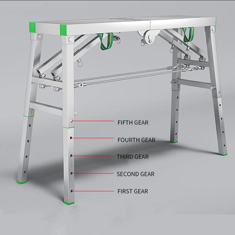 Hot Sale Multi-Function Household Indoor Daily Use Work platform ladder Telescopic Ladder