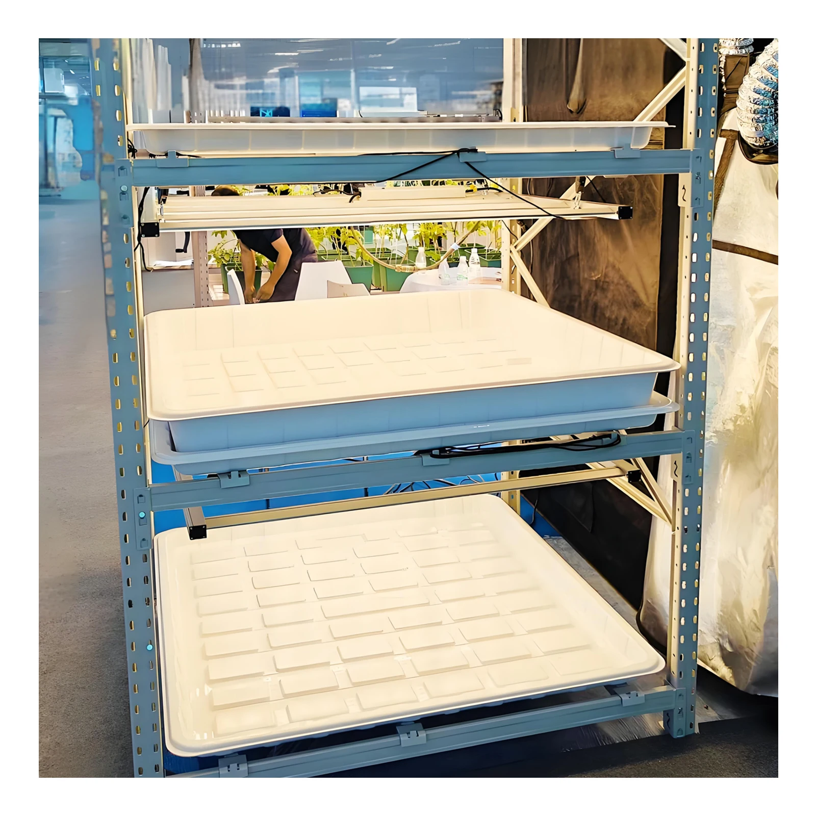 Heavy-Duty Vertical Grow Racks Hydroponic Grow Rack System ORIGLiTE Rolling Benches Racks
