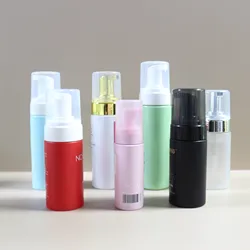 100 ml 200ml Lashes Grafting Pink Cleanser Bottle Empty Lash Shampoo Foam Pump Bottle For Eyelash Extension
