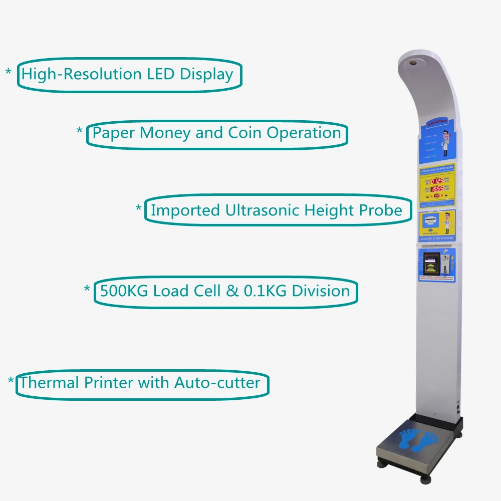 DHM-800S   Electronic weighing machine with height  measurement ,digital human body scale