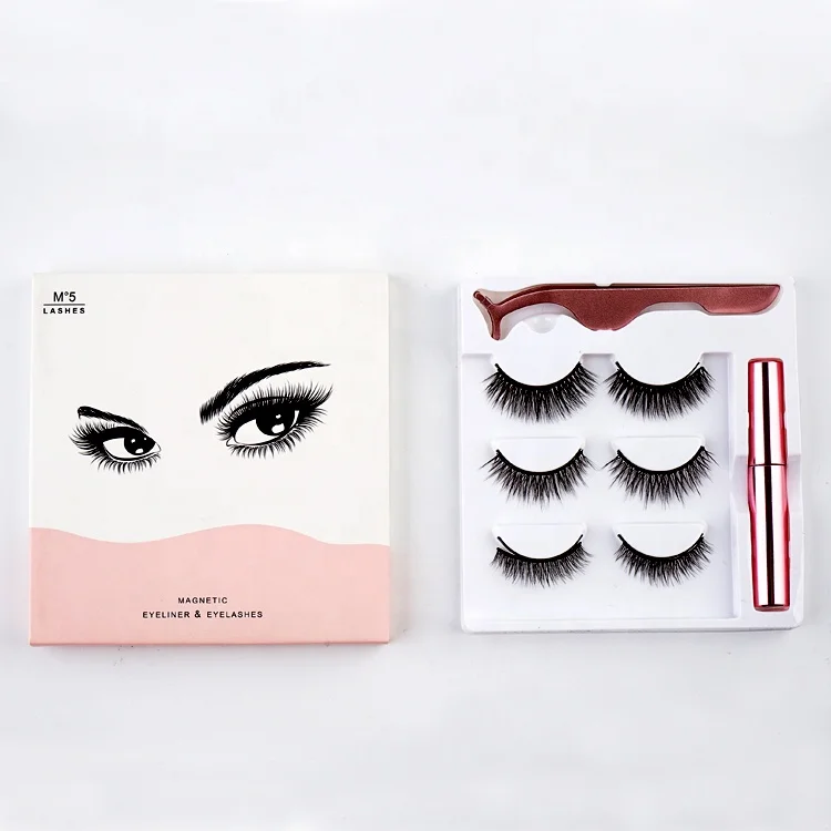 ME03 New Arrival Magnetic Lash Box Magnetic Eyeliner Easy Wear Eyeline Magnetic Eyelashes for Magnetic False Eyelashes Black SHN