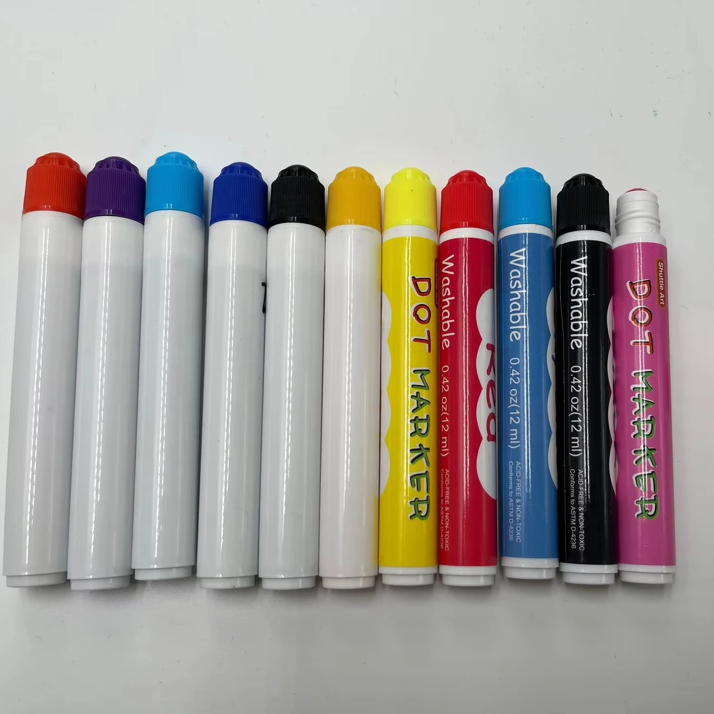 Washable Dot Markers, Fun Art Supplies for Kids Toddlers, Non Toxic Water-Based Paint Daubers, Bingo Daubers Supplies