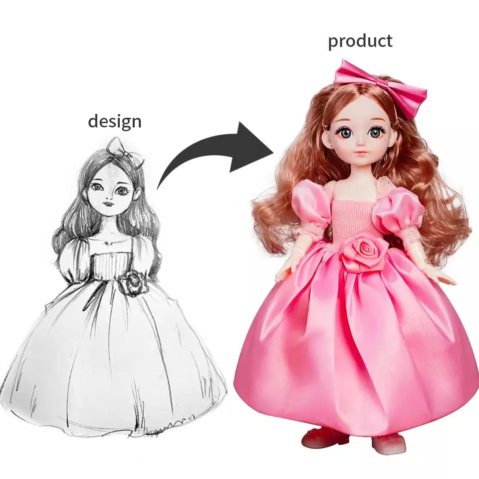 Wholesale Vinyl Dolls Custom PVC Toy 12/14/18 Inches Custom Doll