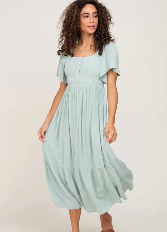 2022 wholesale maternity clothes button front breastfeeding dress for midi breastfeeding clothes