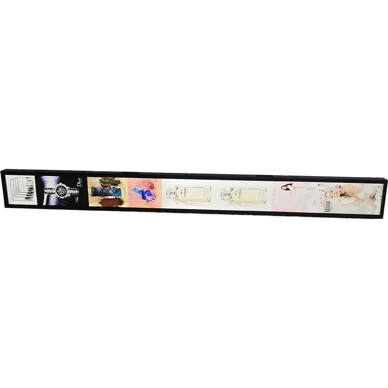 23.1inch Shop advertising stretch bar LCD shelf screen display