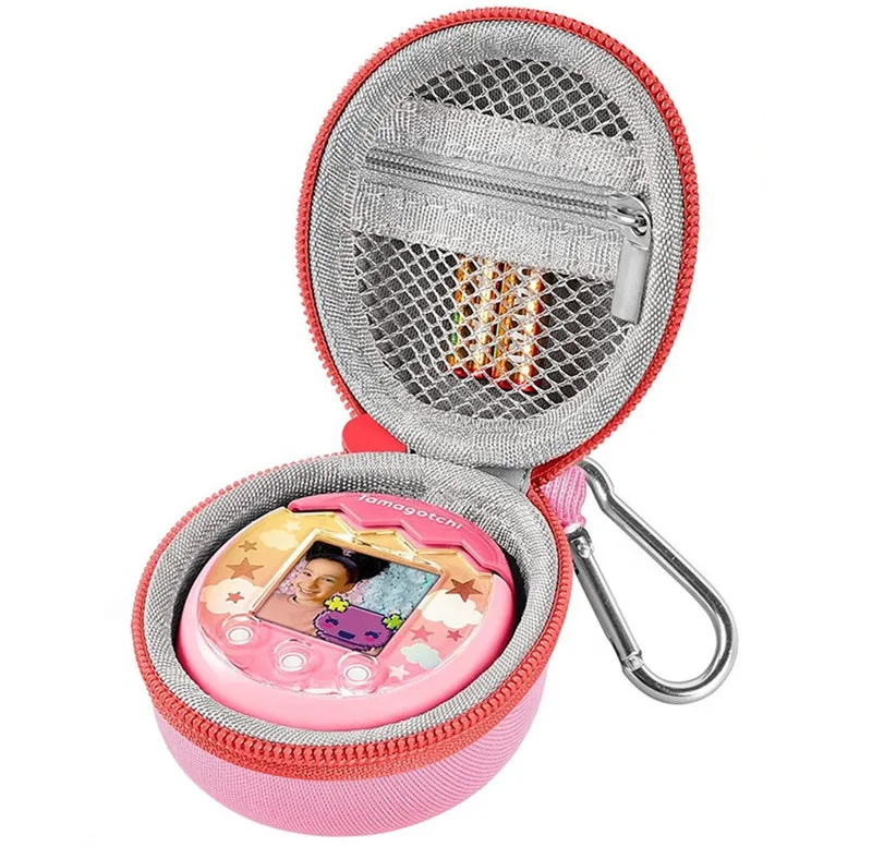 High quality carrying mini pink eva girl Tamagotchi pet toy display case