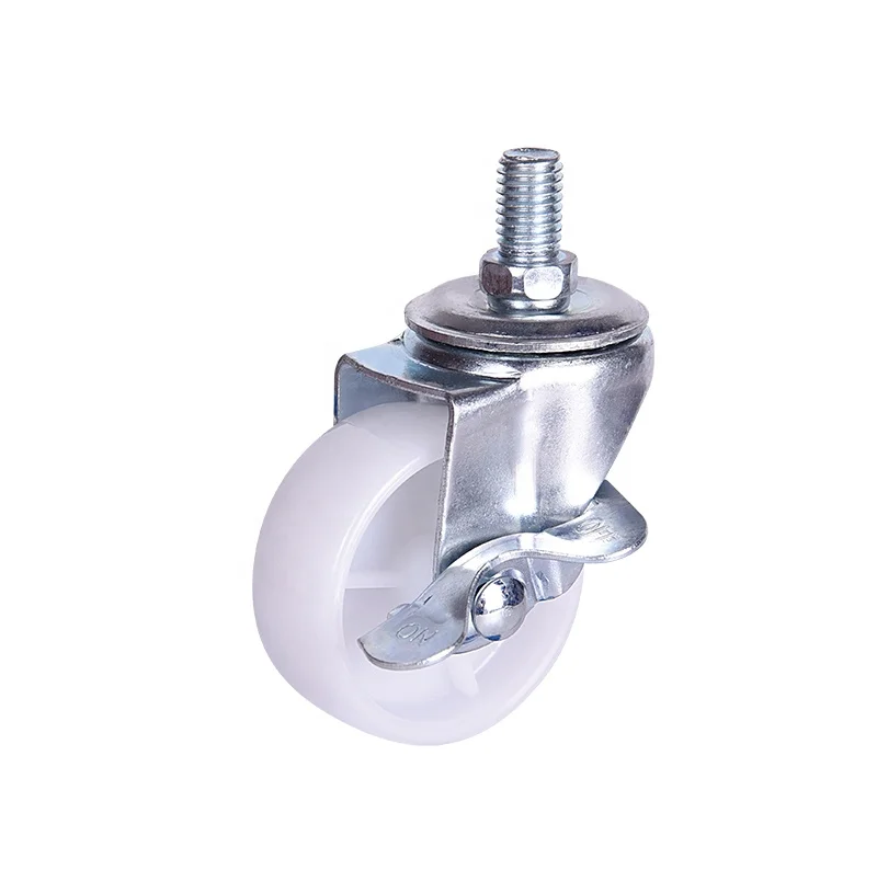 Light duty  furniture casters  wheel,white PP wheel