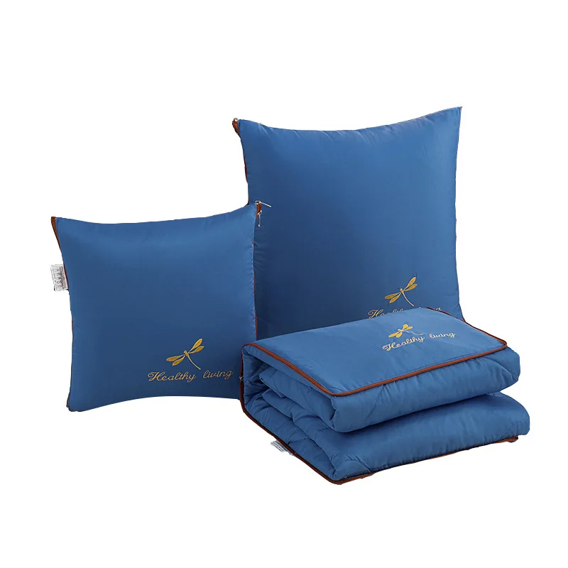Wholesale Customized Super Soft  Car Pillow Blankets Foldable 2 In 1 Cushion