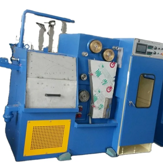 
22 dies copper fine wire drawing machine with annealer price 