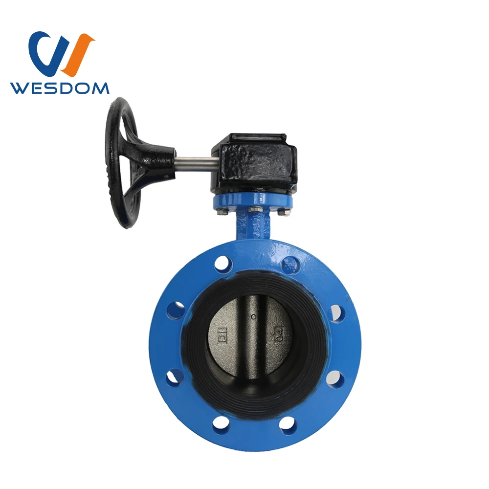 2024 Double flange rubber lined butterfly valve