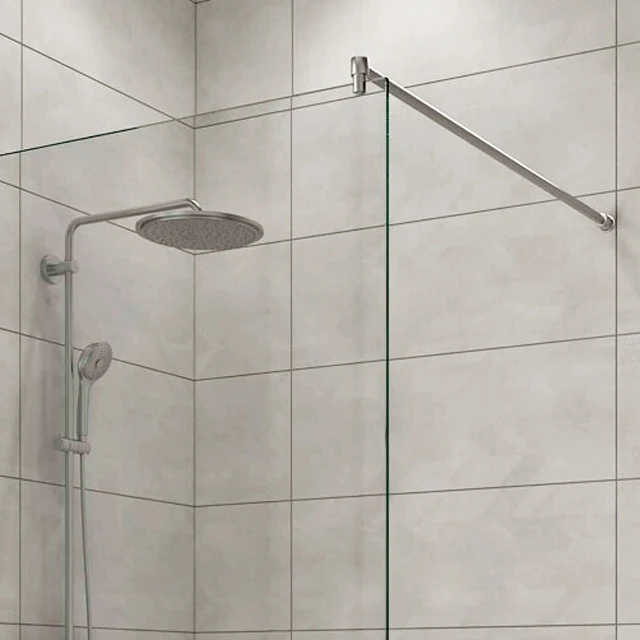 Stainless Steel wall to glass Shower glass stabilizer bar