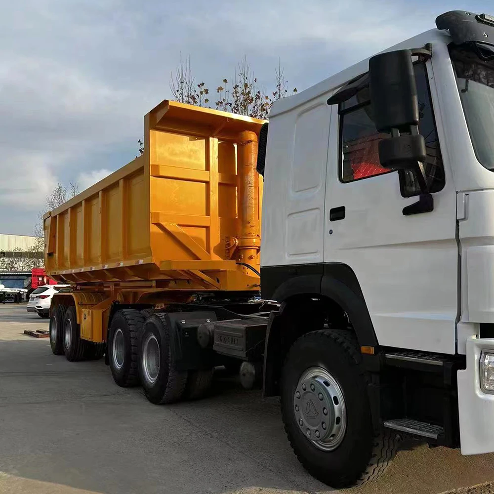 Hot Selling 3Axles Heavy Duty 40Tons Tipper Semi Trailer Cargo Transportation Dumper Truck Trailer For Sale