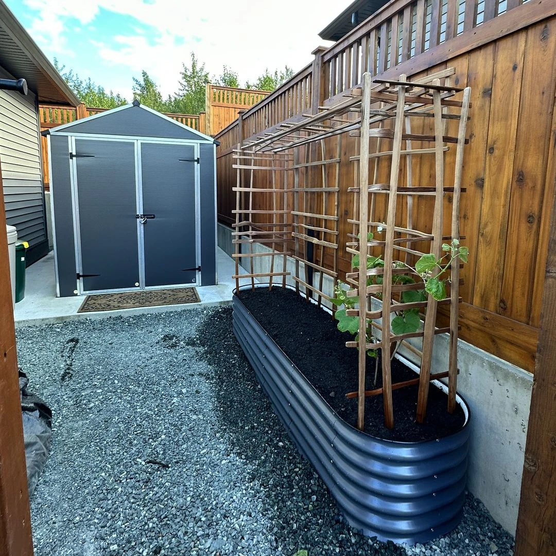 Metal Raised Garden Beds Steel Large Planter Box Outdoor Flower Pot