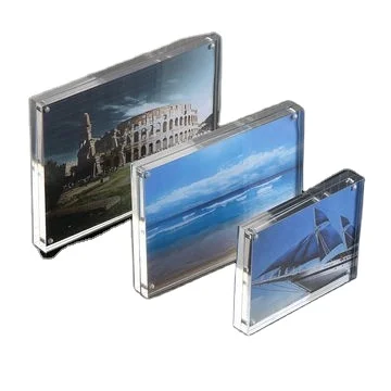  A3 clear desktop perspex magnetic photo frame acrylic picture