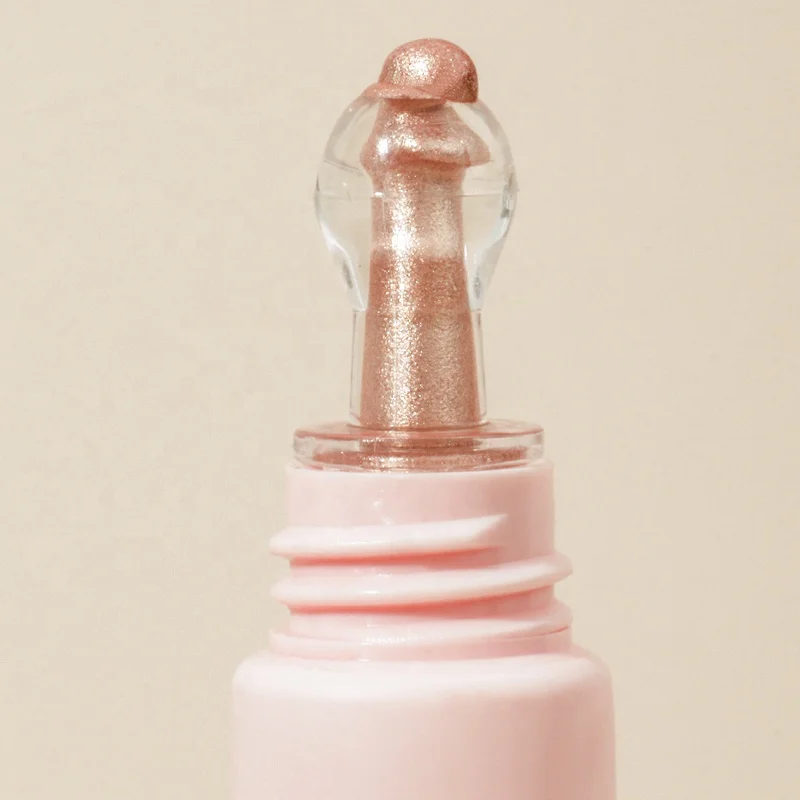 New Arrival Custom Logo Cosmetics Pink Shimmer Liquid Highlighter Private Label High Gloss Cream Makeup Liquid Highlighter