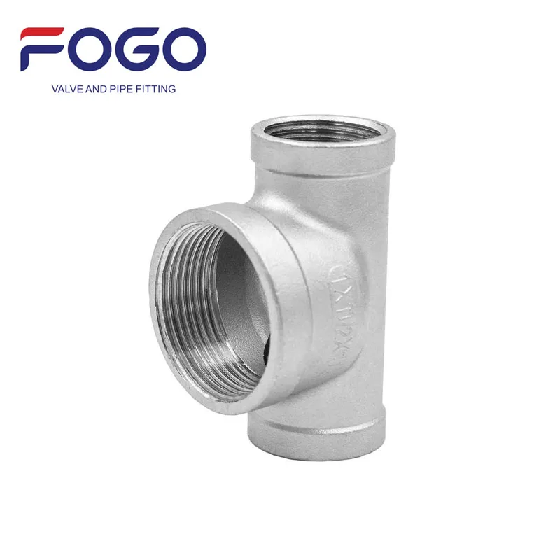 304 stainless steel large tee in the middle of the large two sides of the small tee reducing diameter of the inner wire direct