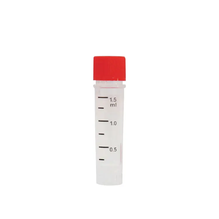 PP medical plastic 1.5 ml colored freezer cryovial cryogenic vial filling and sealing unit with storage box