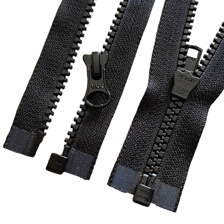 Wholesale Thickened Quality Open End Auto Lock Resin YKK No.5 Vislon Custom Resin Ykk Zippers For Jackets