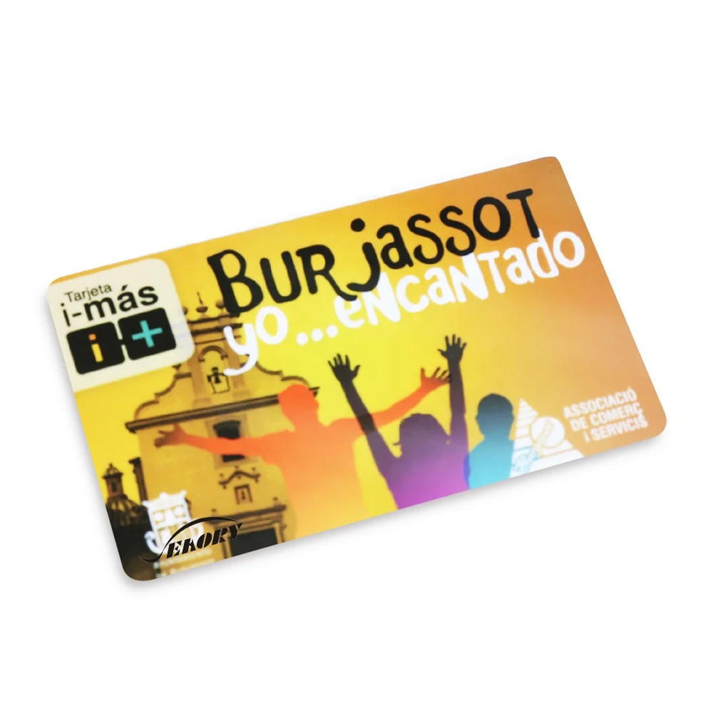 Cr80 Размер заказной RFID чип полноцветная печать ПВХ карты