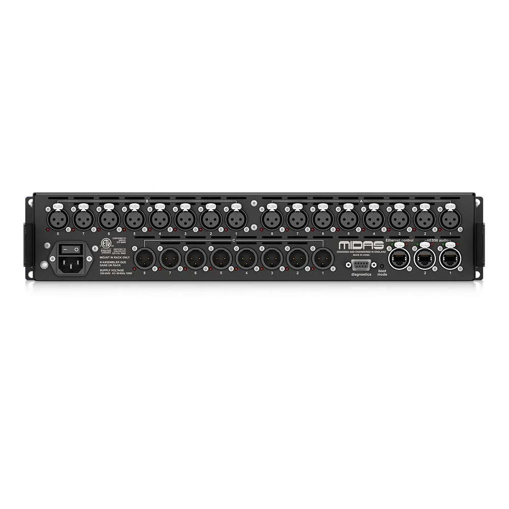 Midas DL153 Stagebox 16-Input With Midas Preamps & Switchable 48V Phantom Power Midas Digital Mixer Stagebox
