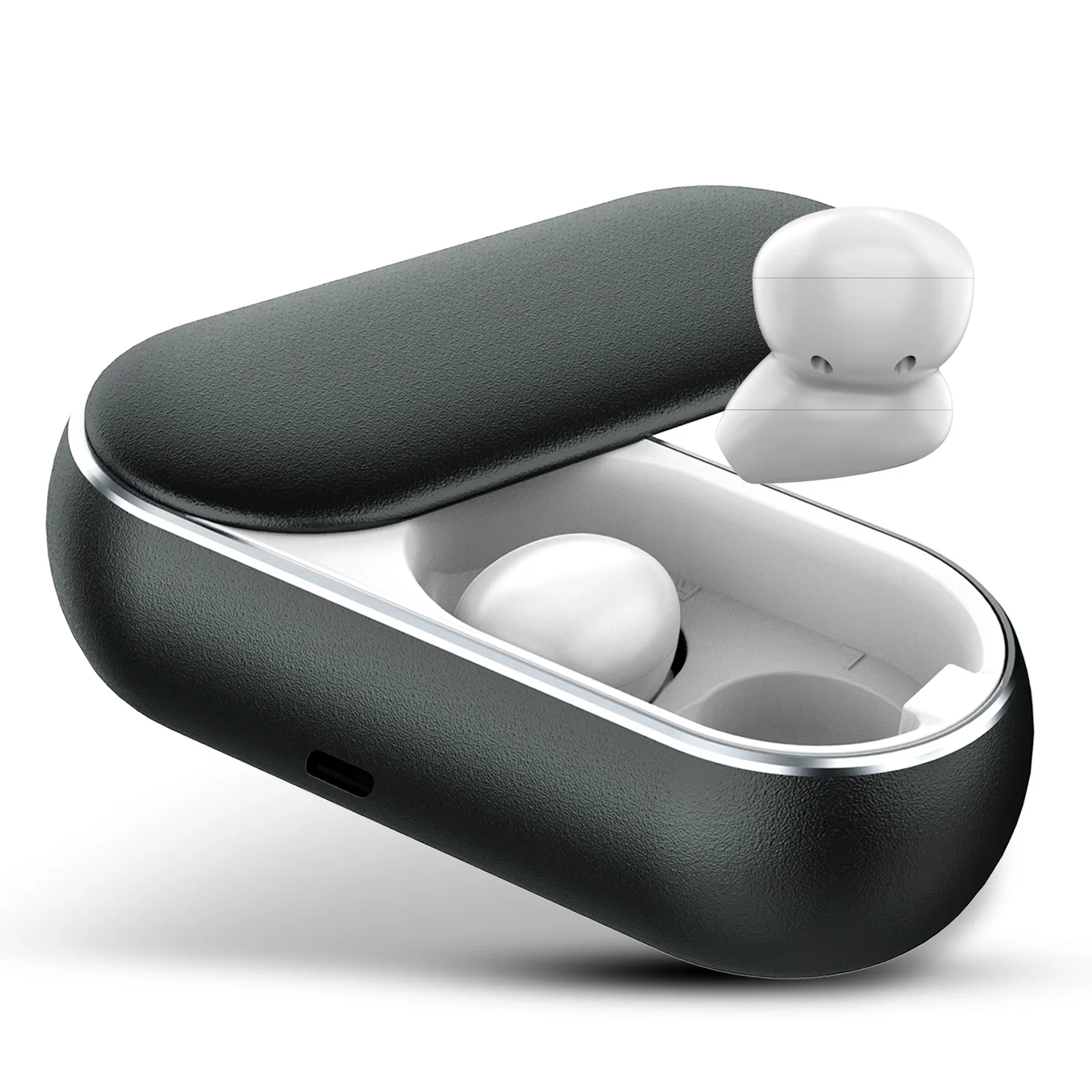 The latest and best-selling wireless Bluetooth headset Bluetooth 5.0+EDR TWS noise reduction compact metal case