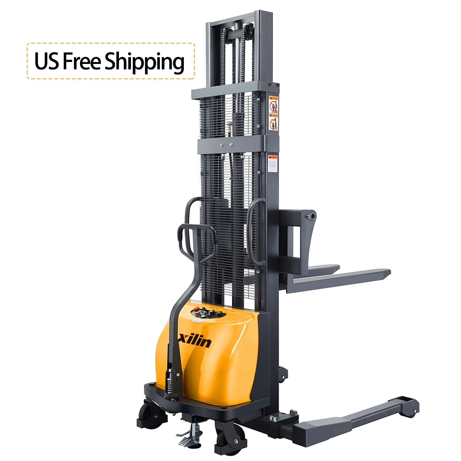 Xilin Adjustable forks  Compact design for US Type Pallet Electric Forklift Walkie Straddle Stacker