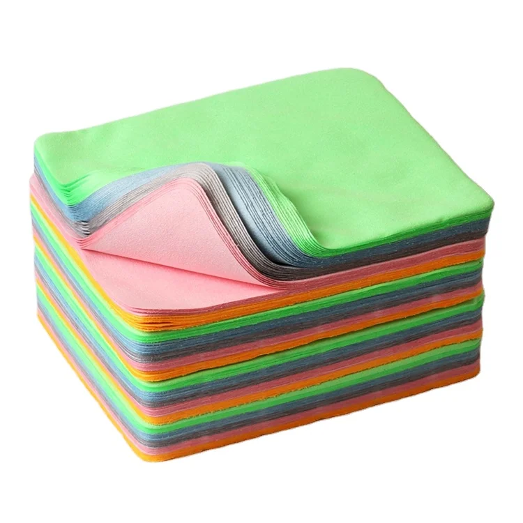 Wholesale Cotton Glasses Cloth Cleaning Individually Wrapped Suede Custom Cleaner Material Cloths  Prevent Fogging Glasses Cloth