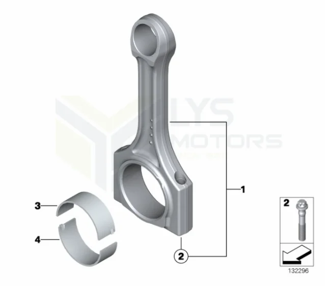 Connecting rod 11248508023 11 24 8 508 023 11247589671 FOR X6 3.0TDi E90 E93 E60 F30 F34 F36 F15 E83 E53 GT X3 X5 N57 FOR BMW