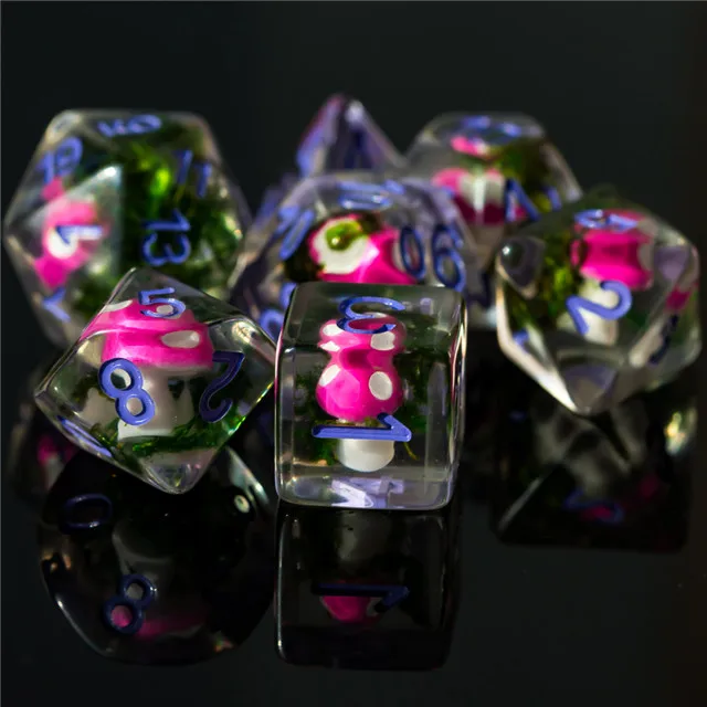  Mushroom Resin DND Sex Dice Game Custom RPG Role Play Gaming for Dungeons and