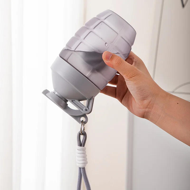 New Product Ideas 2023 Grenade Shape 600ml Fitness Protein Shaker Bottle Custom Logo BPA Free Gym Shaker With Mixing Ball