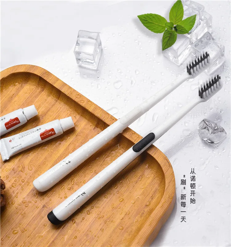 
100% plastic free & biodegradable hotel toothbrush kit 