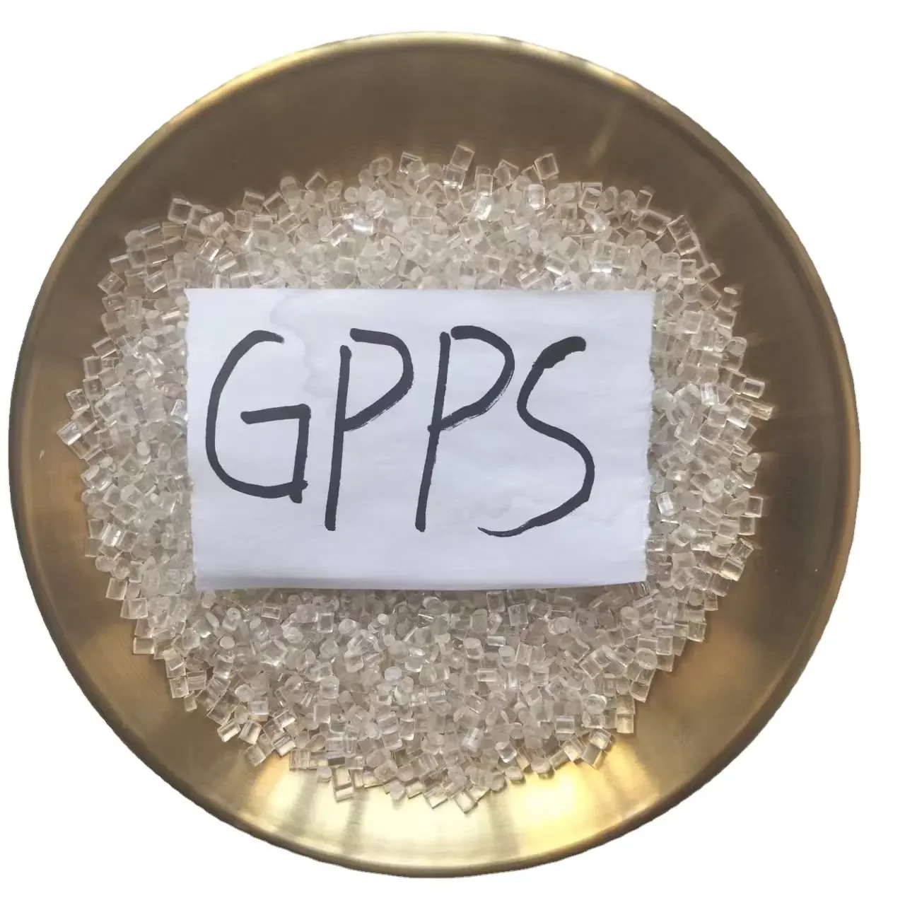 Multiple brands natural food grade gpps plastic granules virgin GPPS 525 raw material resin for bottle