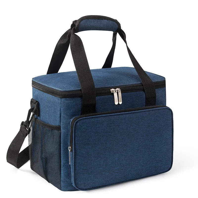 Wholesale Custom Logo Size Oxford Fabric Aluminum Foil Thermal Insulation Heavy Duty Insulated Cooler Bag