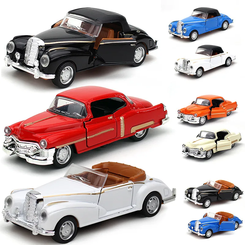 Alloy vintage beetle classic car model simulation convertible sports  pullback car toy creative ornaments