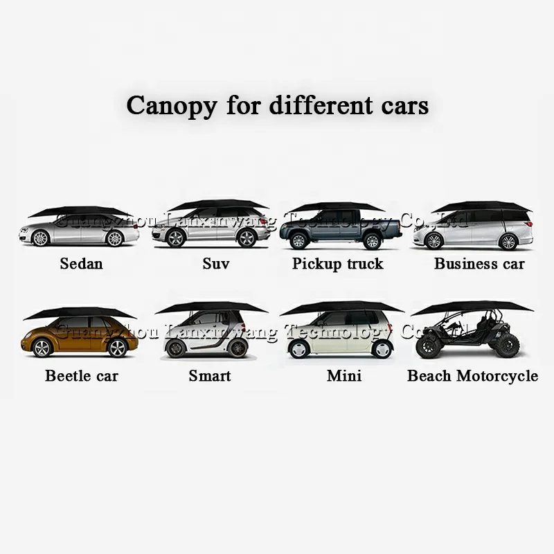 4.2m Car umbrella semi-automatic folding portable car protection car umbrella