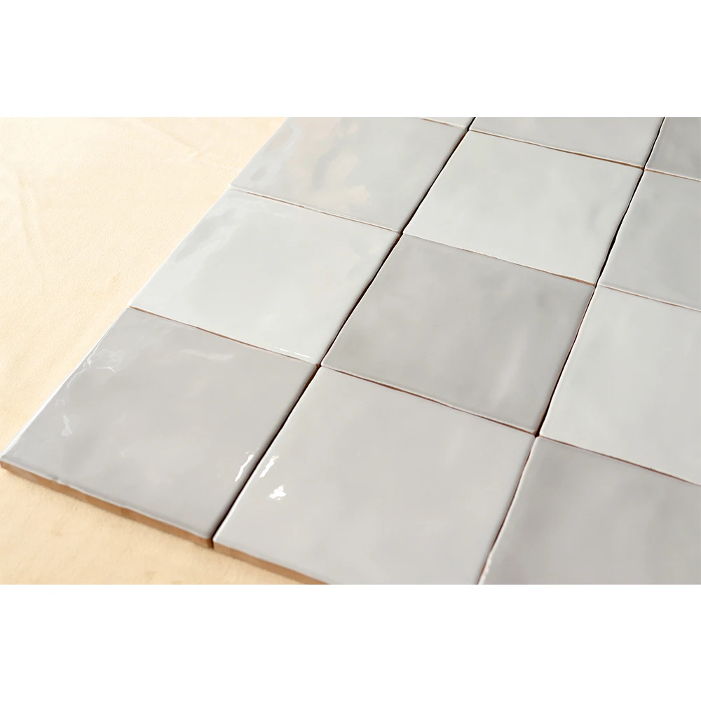Light Gray Polished Porcelain Ceramic Wall Tiles High Quality Glazed Interior/Exterior Kitchen Tiles Foshan Factory Marble Style
